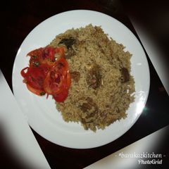 A picture of Beef pilau.