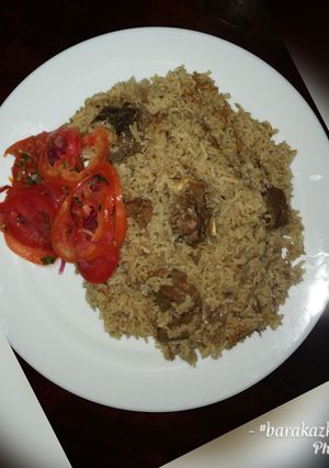 A picture of Beef pilau.