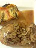 Roast Chicken with Wild Mushroom and Madeira Roasting Juice