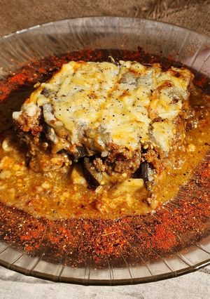 Una foto de 🍆Moussaka🍆receta griega original 🍆