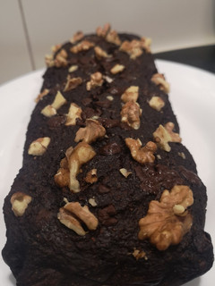 Una foto de Brownie de avena y chocolate