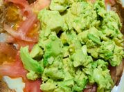 Una foto de crepas de jamon