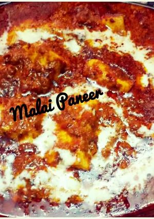 A picture of Malai paneer.