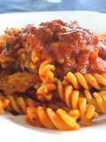 Fusilli con Costata di Vitello al Sugo