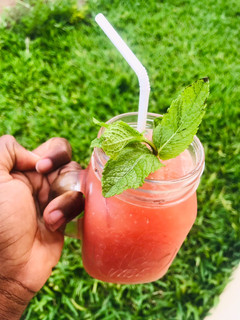 A picture of Watermelon Juice to beat the heat.