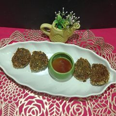 A picture of Healthy Crispy Palak Vadi.