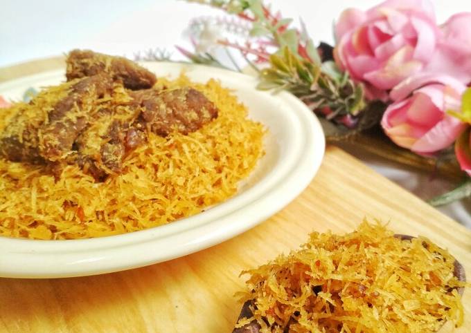 Ternyata ini loh! Resep termudah bikin Serundeng Daging Sapi 🐮 yang lezat