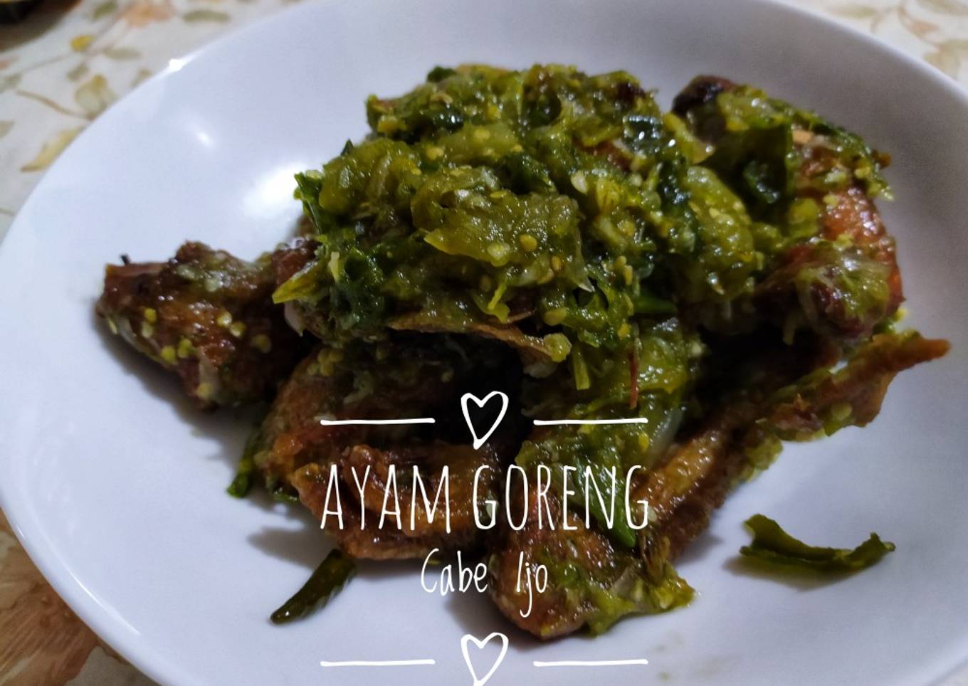 Ayam Goreng Cabe Ijo