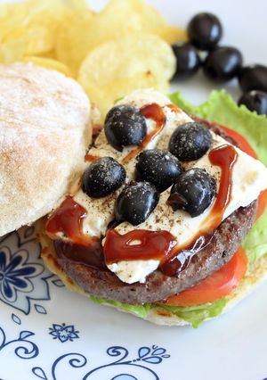 Una foto de Hamburguesa a la griega