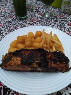 Foto resep Salmon Panggang Madu Rosemary