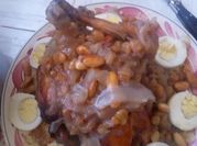 A picture of couscous and eggs