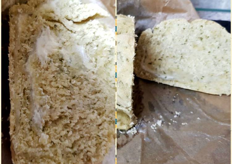 Alfredo stuffed Garlic Bread. ๐
