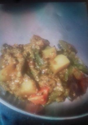 A picture of Brinjal veg.