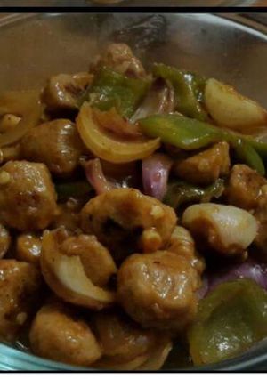 A picture of Soya chilli nuggets.