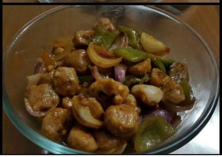 Recipe of Perfect Soya chilli nuggets