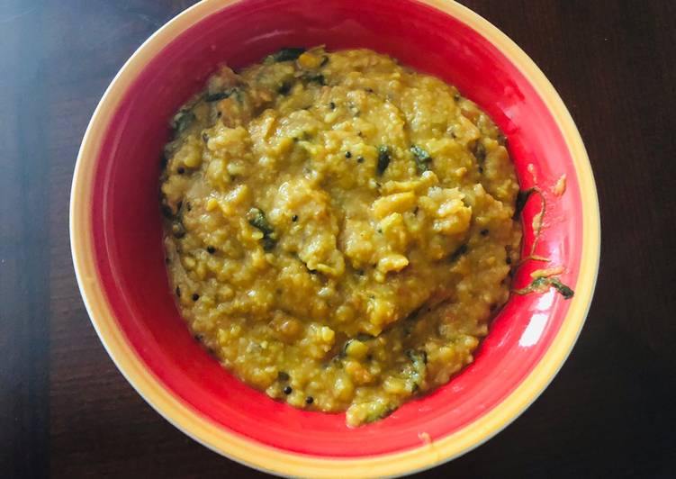 Recipe of Homemade Vendhaya keerai kootu recipe, fenugreek leaves kootu
