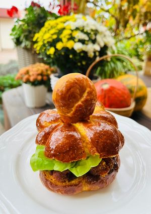 Tökburger zsemléje recept fotója