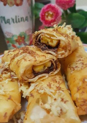 Foto resep Lumpia Pisang Coklat Lapindo