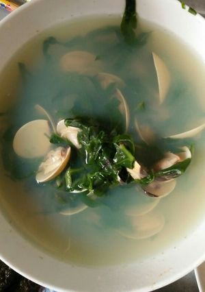 Hình của món Canh ngao nấu mồng tơi_giải nhiệt mùa hè! :))).