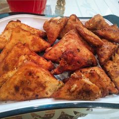 Aloo chicken cutlets A picture of Aloo chicken cutlets.