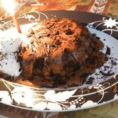 A picture of Choco lava cake (eggless).
