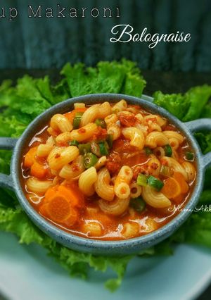 Foto resep Sup makaroni Bolognaise