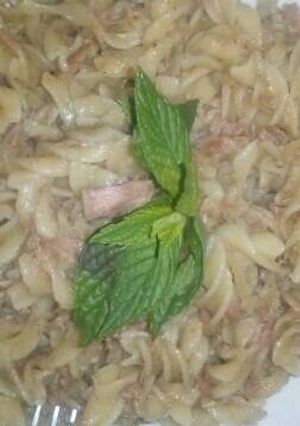 صورة لوصفة معكرونه بالتونه