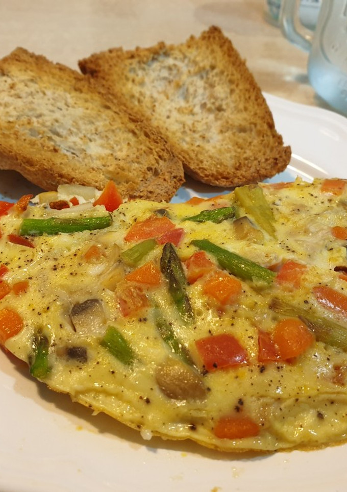Una foto de Tortilla de verduras