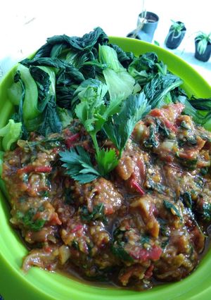 Foto resep Pakcoy sambal Rampai Kemangi (pelengkap sego liwet)