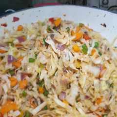A picture of Stir-fry veggies.