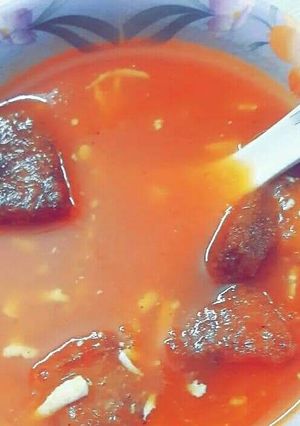 A picture of Tomato soup.
