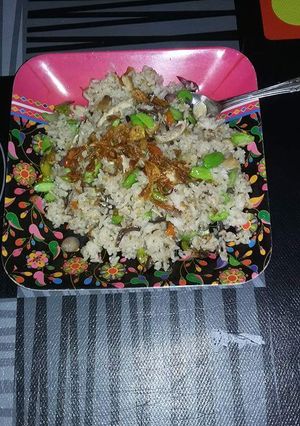 Foto resep Nasgor putih teri n petai