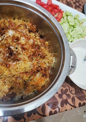 A picture of Chicken Biryaani.