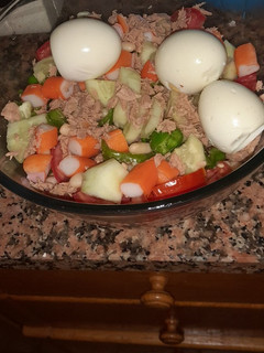 Una foto de Ensalada de alubias