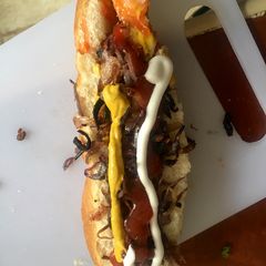 A picture of Quick hot dog fix.