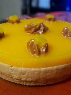 Una foto de Cheesecake de durazno🍊👩🏼🍳