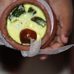 A picture of Bendekayi Majjige huli / bendakaya perugu pachadi.