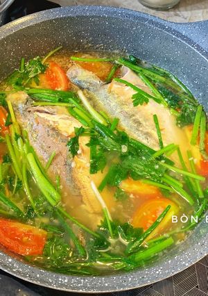 Hình của món Cá Ngân Nấu Ngót.