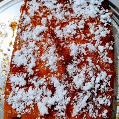 A picture of Eggless Custard cake.