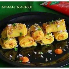 A picture of Khandvi Rolls !!!.