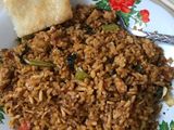 Nasi Goreng dengan toping Ulen
