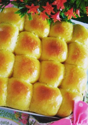 Foto resep 1. Roti sobek labu kuning