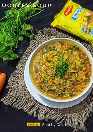 A picture of Maggie Noodles Soup.