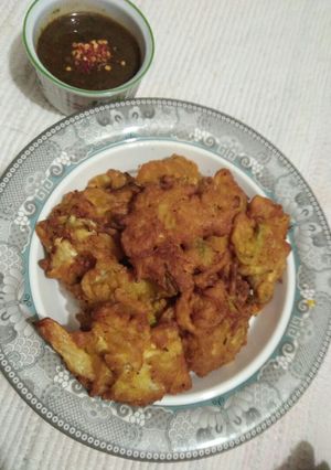 A picture of Onion Pakora😃😃.