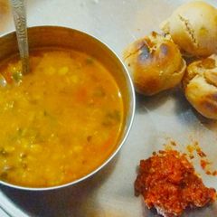 A picture of Rajasthani Bati.