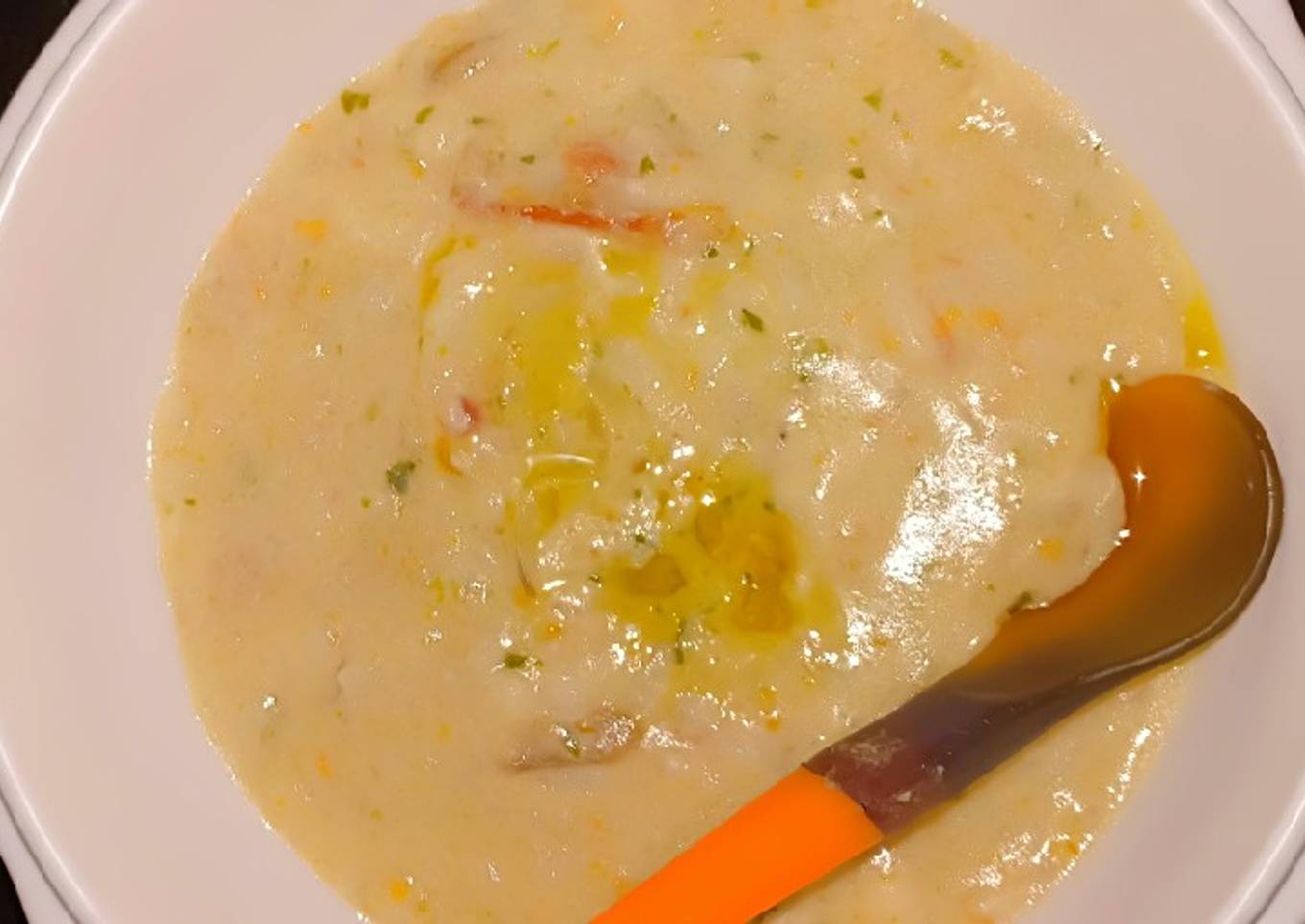 Cream soup ayam