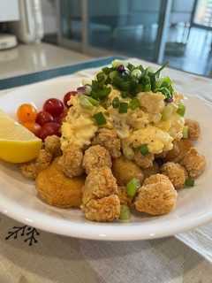 A picture of Egg mayo popcorn chicken.