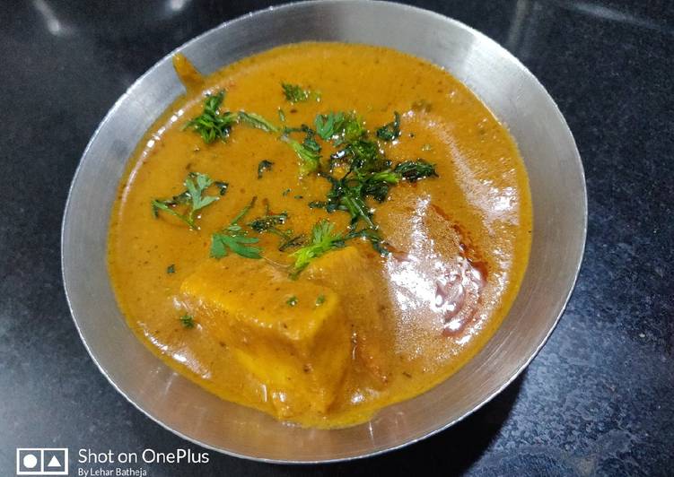 Recipe of Any-night-of-the-week Paneer butter masala