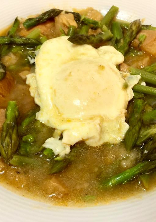 Una foto de Sopa de espárragos