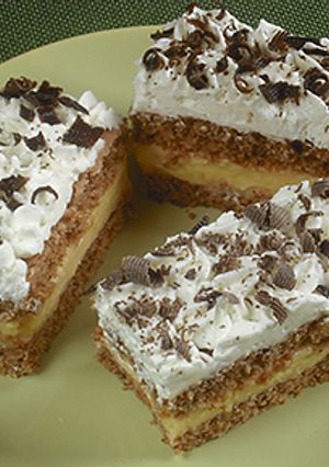 Babapiskótás-diós krémes recept fotója